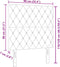 vidaXL - Hoofdbord - met - Kristalknoppen - Geplooid - Zwart - 90 - cm - Fluweel