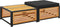 vidaXL - Tuintafel - Kruk - Massief acaciahout - Antraciet