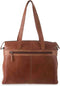 Leren Laptoptas met tabletvak - California - Brandy Cognac