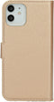 Mobiparts iPhone 12/12 Pro - Wallet Case - Saffiano motief - Koper