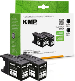 KMP B59DX - Inkjet Cartridge - Hoog (XL) rendement - Zwart (2 stuks)