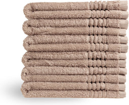 PHLOX Gastendoek Supreme Collectie - 30x50 cm - 6 stuks - OEKO-TEX Made in Green - 600 g/m2 zacht katoen - sand