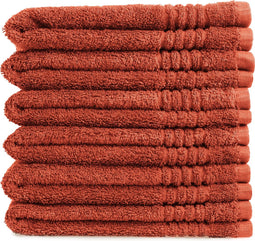 PHLOX Gastendoek Supreme Collectie - 30x50 cm - 6 stuks - OEKO-TEX Made in Green - 600 g/m2 zacht katoen - terracotta