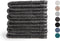 PHLOX Gastendoek Supreme Collectie - 30x50 cm - 6 stuks - OEKO-TEX Made in Green - 600 g/m2 zacht katoen - antraciet
