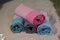 PHLOX Hamamdoek - honingraat - 100x200 - denim