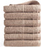 PHLOX Handdoek Supreme Collectie - 50x100 - 6 stuks - OEKO-TEX Made in Green - 600 g/m2 zacht katoen - sand