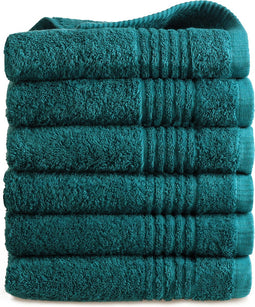 PHLOX Handdoek Supreme Collectie - 50x100 - 6 stuks - OEKO-TEX Made in Green - 600 g/m2 zacht katoen - mozaiek