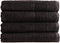 PHLOX Handdoek Supreme Collectie - 70x140 - 4 stuks - OEKO-TEX Made in Green - 600 g/m2 zacht katoen - zwart