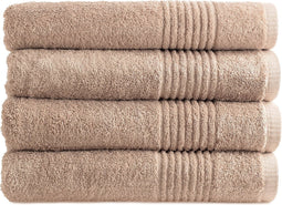 PHLOX Handdoek Supreme Collectie - 70x140 - 4 stuks - OEKO-TEX Made in Green - 600 g/m2 zacht katoen - sand