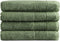 PHLOX Handdoek Supreme Collectie - 70x140 - 4 stuks - OEKO-TEX Made in Green - 600 g/m2 zacht katoen - oud groen