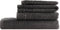 PHLOX Handdoeken Set 50x100 cm - 6 stuks - 600 g/m2 Zacht Katoen - Supreme Collectie - Antraciet