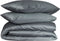 PHLOX Queen Collectie Dekbedovertrek 140x200/220 cm - Katoen-Satijn 300 TC - Inclusief Kussensloop 60x70 cm - Luxe en Zacht PIMA Katoen - Zilverblauw