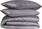 PHLOX Queen Collectie Dekbedovertrek 140x200/220 cm - Katoen-Satijn 300 TC - Inclusief Kussensloop 60x70 cm - Luxe en Zacht PIMA Katoen - Grijs