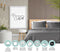 PHLOX Queen Collectie Dekbedovertrek 140x200/220 cm - Katoen-Satijn 300 TC - Inclusief Kussensloop 60x70 cm - Luxe en Zacht PIMA Katoen - Grijs