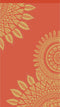 PHLOX Strandlaken - 100% katoen - 1 zijde velour - 90x160 - marile orange