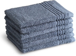 PHLOX Washand Supreme Collectie - 16x21 cm - 6 stuks - OEKO-TEX Made in Green - 600 g/m2 zacht katoen - ijsblauw