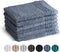 PHLOX Washand Supreme Collectie - 16x21 cm - 6 stuks - OEKO-TEX Made in Green - 600 g/m2 zacht katoen - ijsblauw