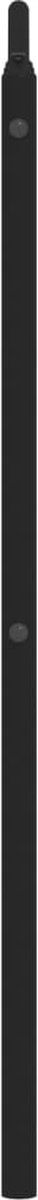 vidaXL - Hoofdbord - 150 - cm - metaal - zwart