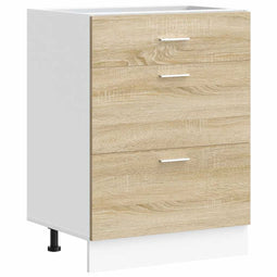 vidaXL - Keuken - onderkast - bewerkt - hout - sonoma - eikenkleurig
