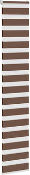 vidaXL - Zebra - rolgordijn - 45x200 - cm - stofbreedte - 40,9 - cm - polyester - bruin