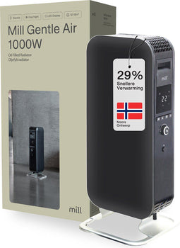 Mill AB-H1000DN - olieradiator - 1000W - dag/nacht programma - zwart