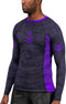 Hayabusa Arrow Ranked Rashguard - Lange Mouw - IBJJF-compatibel - Paars - maat XL