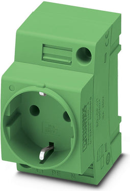Phoenix 0804025 Socket - EO-CF/UT/GN, green