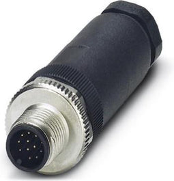 Phoenix 1404419 kabel-connector M12 Zwart, Roestvrijstaal