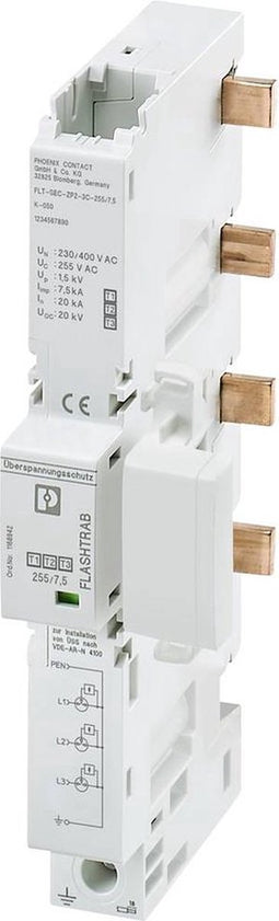 Phoenix Contact 1168942 FLT-SEC-ZP2-3C-255/7.5 Combi-afleider 20 kA 1 stuk(s)