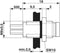 Phoenix Contact 1500334 SACC-E-M 8MS-3CON-M8/0,5 M8 Sensor / Actuator Receptacle Connector
