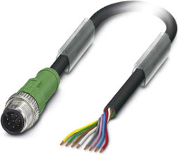 Phoenix Contact 1522493 Sensor/actuator connector, geassembleerd M12 Aantal polen: 8 Stekker, recht 1.50 m 1 stuk(s)