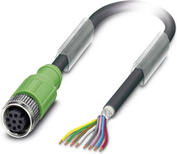 Phoenix Contact 1522862 Sensor/actuator connector, geassembleerd M12 Aantal polen: 8 Bus, recht 1.50 m 1 stuk(s)