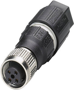 Phoenix Contact 1641772 Sensor/actuator connector, niet geassembleerd M12 Aantal polen: 4 Bus, recht 1 stuk(s)