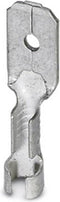 Phoenix Contact 3240161 Platte stekker Insteekbreedte: 6.3 mm Insteekdikte: 0.8 mm 180 ° Ongeïsoleerd Metaal 100 stuk(s