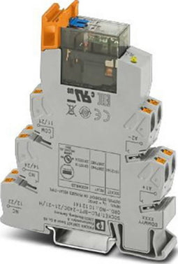Phoenix Contact PLC-RPT- 24DC/21-21/MS Relaismodule Nominale spanning: 24 V/DC Schakelstroom (max.): 6 A 2x wisselconta
