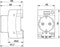 Phoenix Contact Wandcontactdoos Modulair - 0804038 - E2YZP