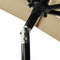 vidaXL - Parasol - 3-laags - met - aluminium - paal - 2x2 - m - taupe