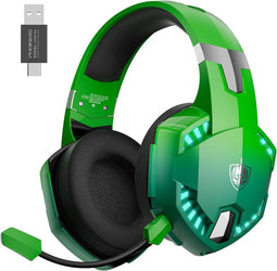 PHOINIKAS G2000 Max - 2.4GHz Draadloze Gaming Headset - met microfoon - Over-ear Koptelefoon - Nintendo Switch/PS4/PS5/PC - Dazzle Green