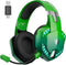 PHOINIKAS G2000 Max - 2.4GHz Draadloze Gaming Headset - met microfoon - Over-ear Koptelefoon - Nintendo Switch/PS4/PS5/PC - Dazzle Green