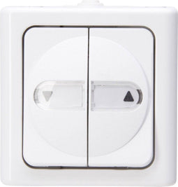 Kopp 561502005 BlueElectric Compleet Jaloezie-schakelaar spatwaterdicht Arctisch-wit 1 stuks 1 stuk(s)