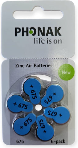 Phonak P675 hoortoestel batterij