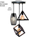 Homestyle Pro Mk016-B IndustriËLe Hanglampen Zwart/Metaal