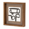 Photo frame Caja Wood / Mango wood / recycled glass