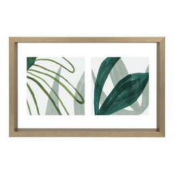 Photo Frame Floating Double, Gold Gold / MDF