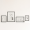 Photo frame Floating Minimalism black, S Black / MDF