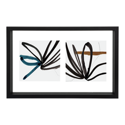 Photo frame Floating Minimalism Double, Black Black / MDF