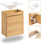 SoBuy Bzr169-N - Wastafelkast - Wandgemonteerd - Spaanplaat & Keramiek - Bruin - 41x25x52cm
