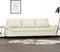 vidaXL - Driezitsbank - 180 - cm - fluweel - crèmekleurig