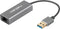 Natec Cricket - Adapter USB naar Ethernet - USB 3.0 - Zwart