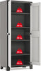 Keter Titan Hoge Kast - 4 Planken - 80x44x182cm - Zwart/Grijs